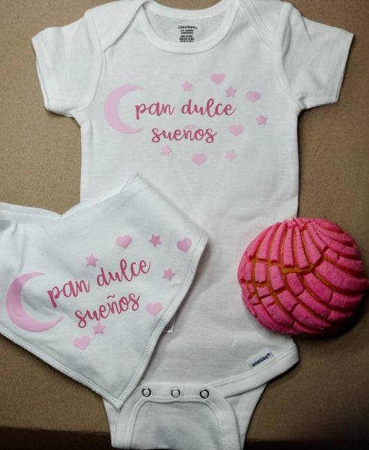 Pan Dulce Suenos ONESIE & BIB COMBO